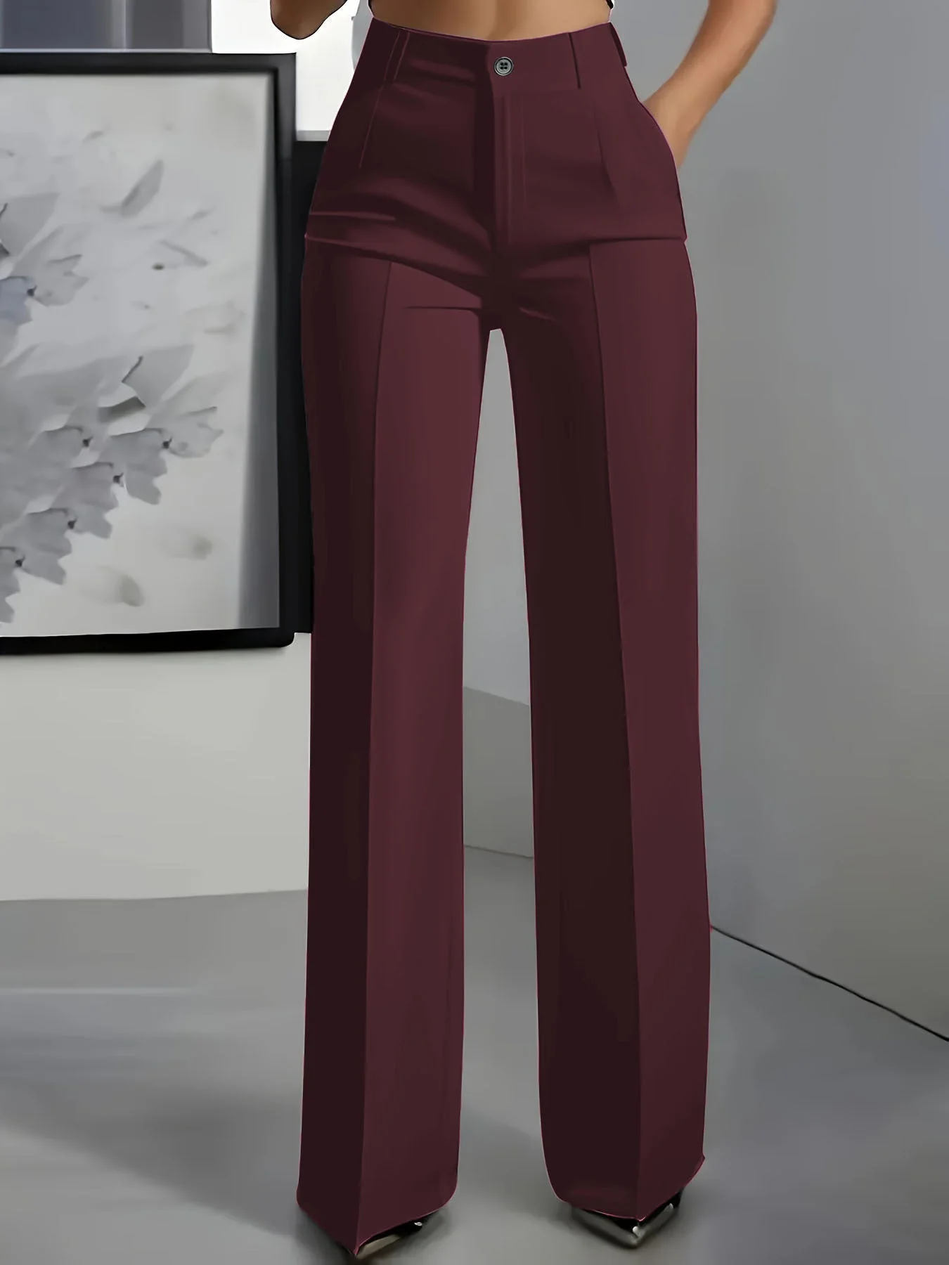 Hochgeschnittene Damenhose mit elastischem Bund - Image 7