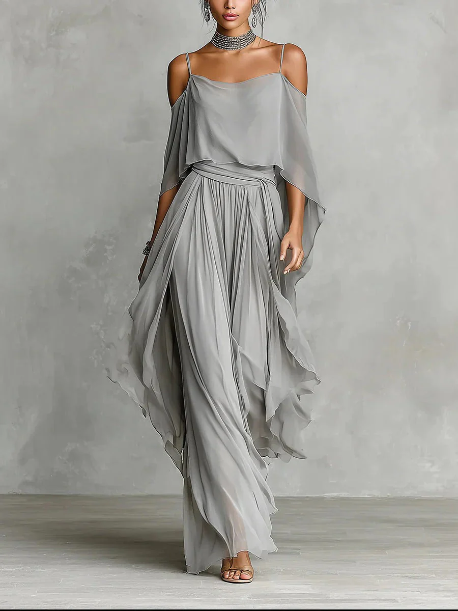 Ivah™ -  Off-Shoulder Flowy Set