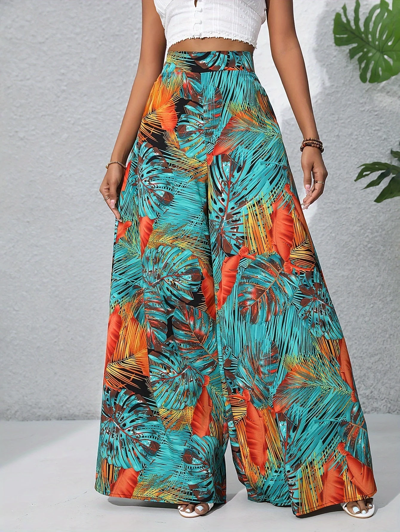 Jane™ - Bohemian Blumige Chiffon-Hosen - Image 2