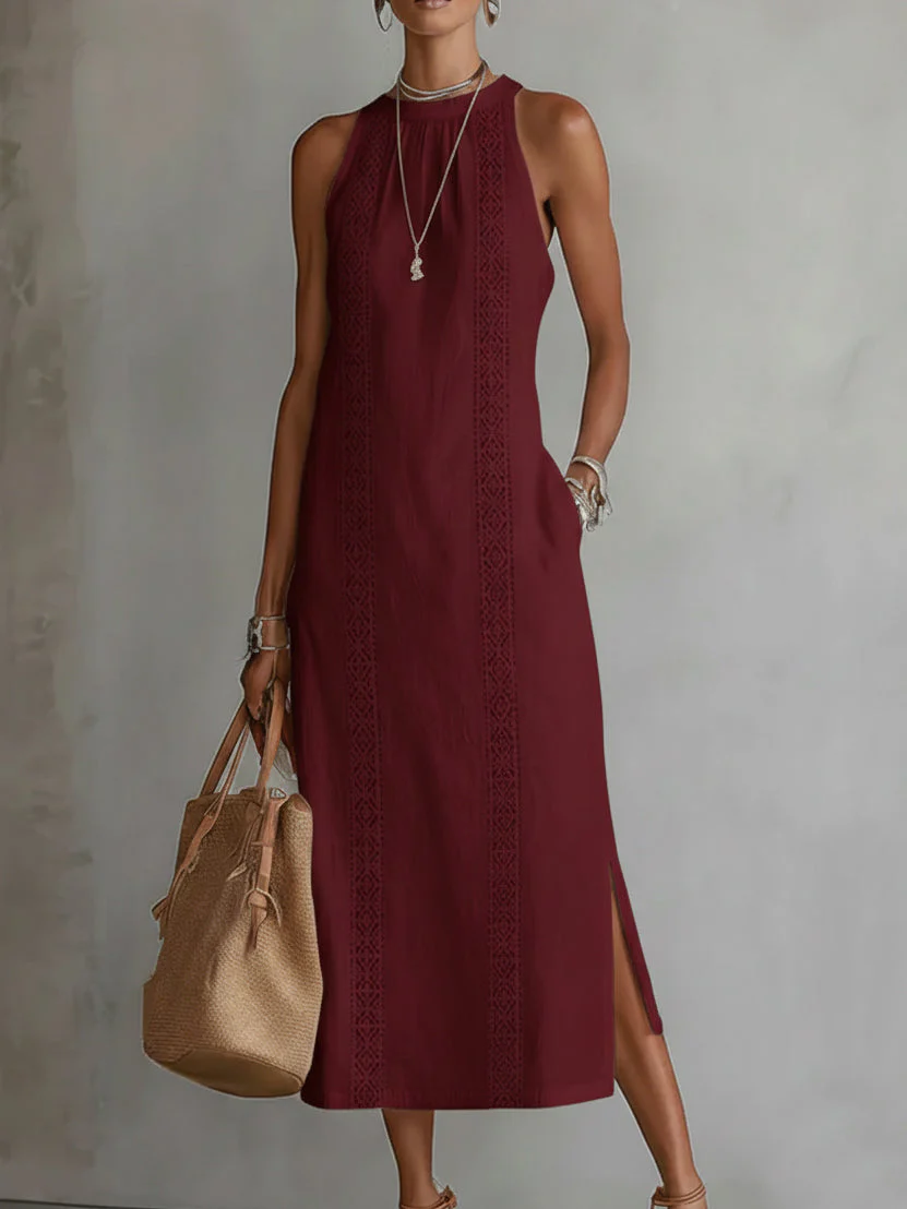 Jimena - Midi-Kleid mit stylischem Mao-Kragen - Image 7
