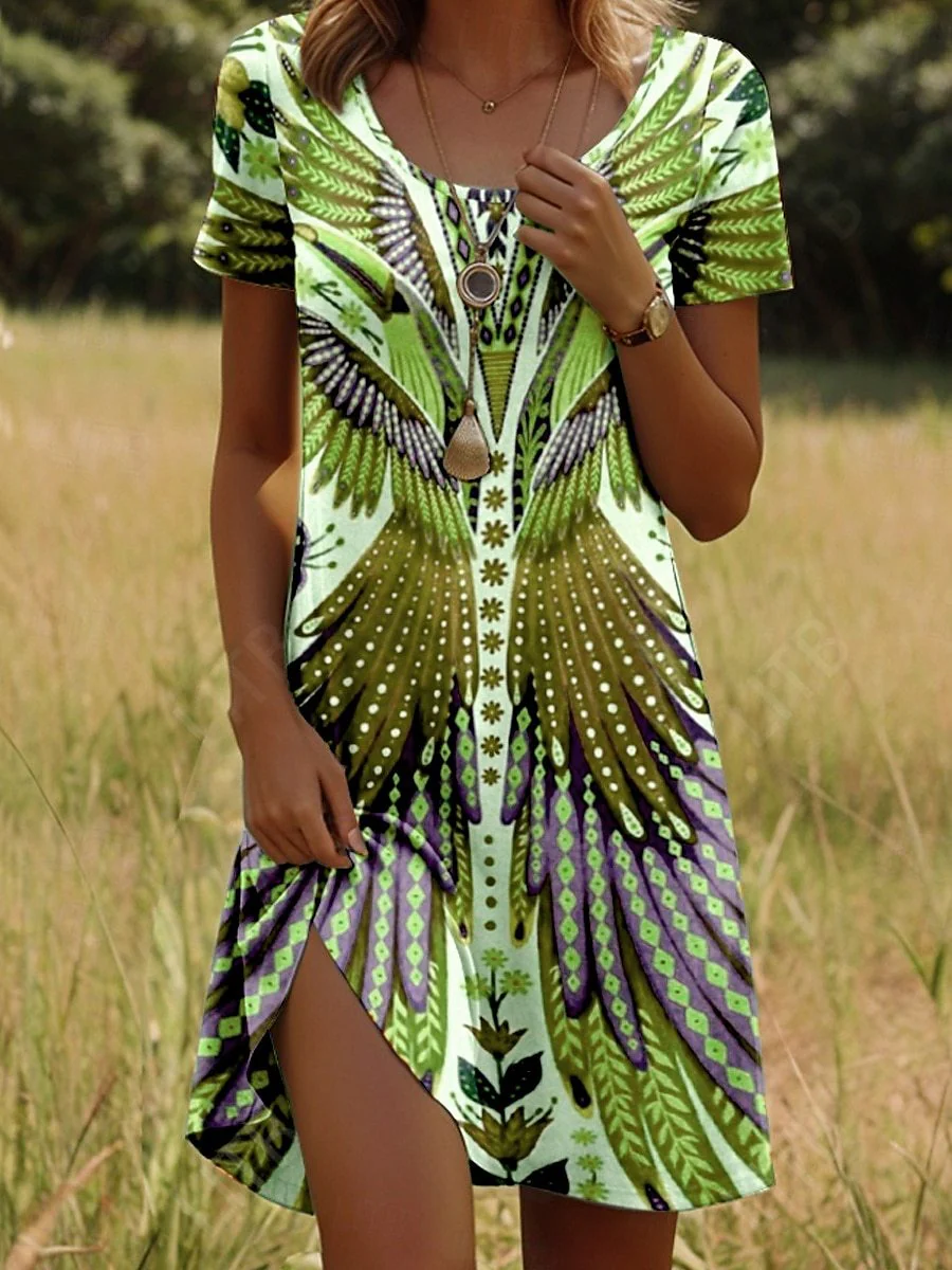 JULIA – Lebhaftes Kleid im Bohemian-Stil - Image 4