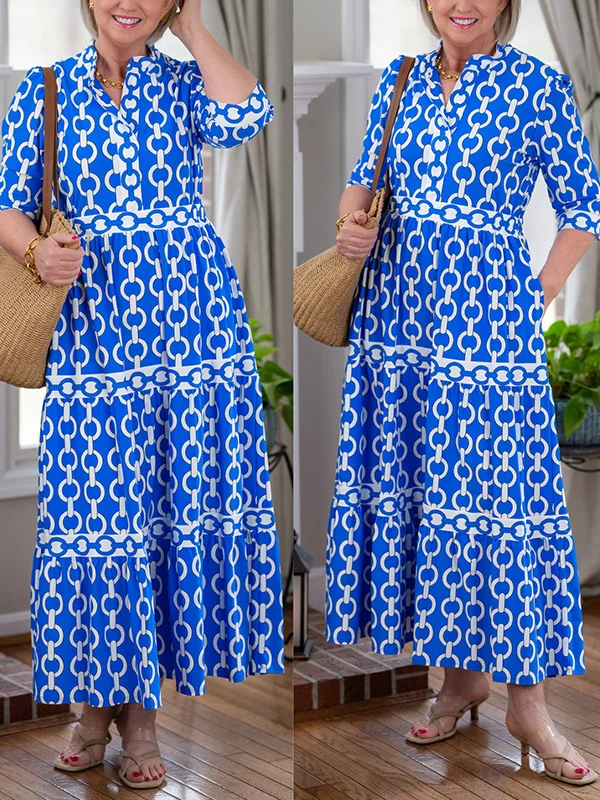 Juliette™ - Midi-Kleid mit Kettenmuster - Image 9