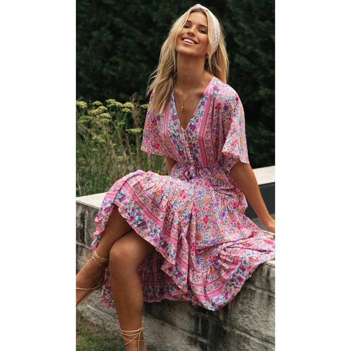Juul™ Landhaus Ibiza Stil Kleid Lang - Image 2