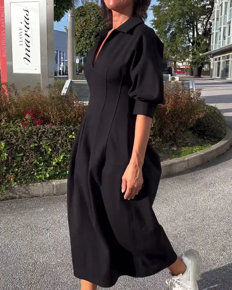 Karolin | Bequemes Langes Kleid - Image 3