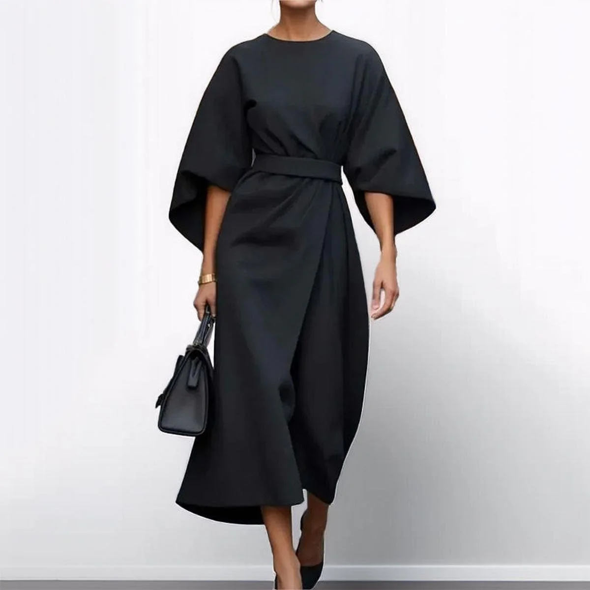 Katarzyna | Maxikleid mit eleganten Kimono-Ärmeln
