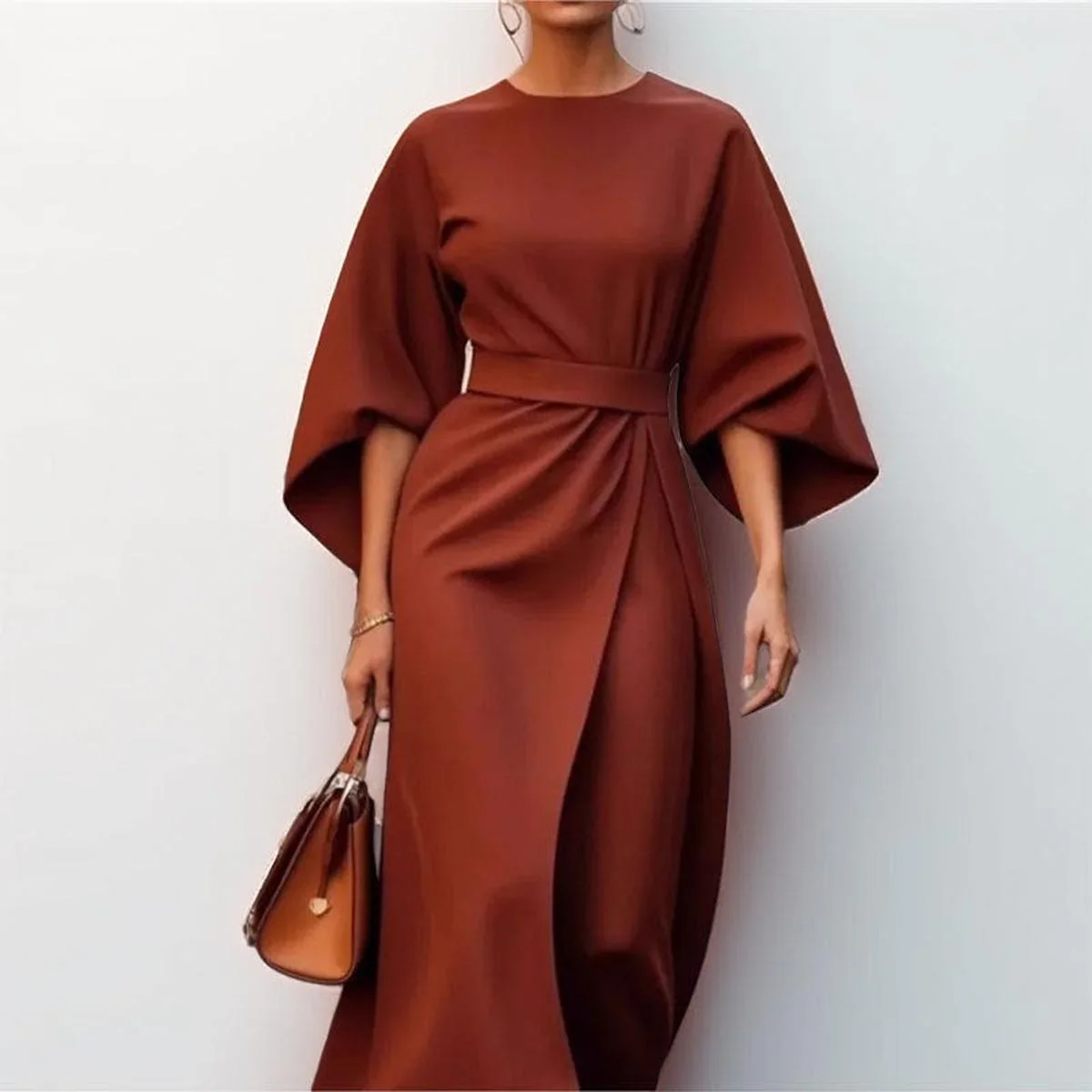 Katarzyna | Maxikleid mit eleganten Kimono-Ärmeln - Image 2