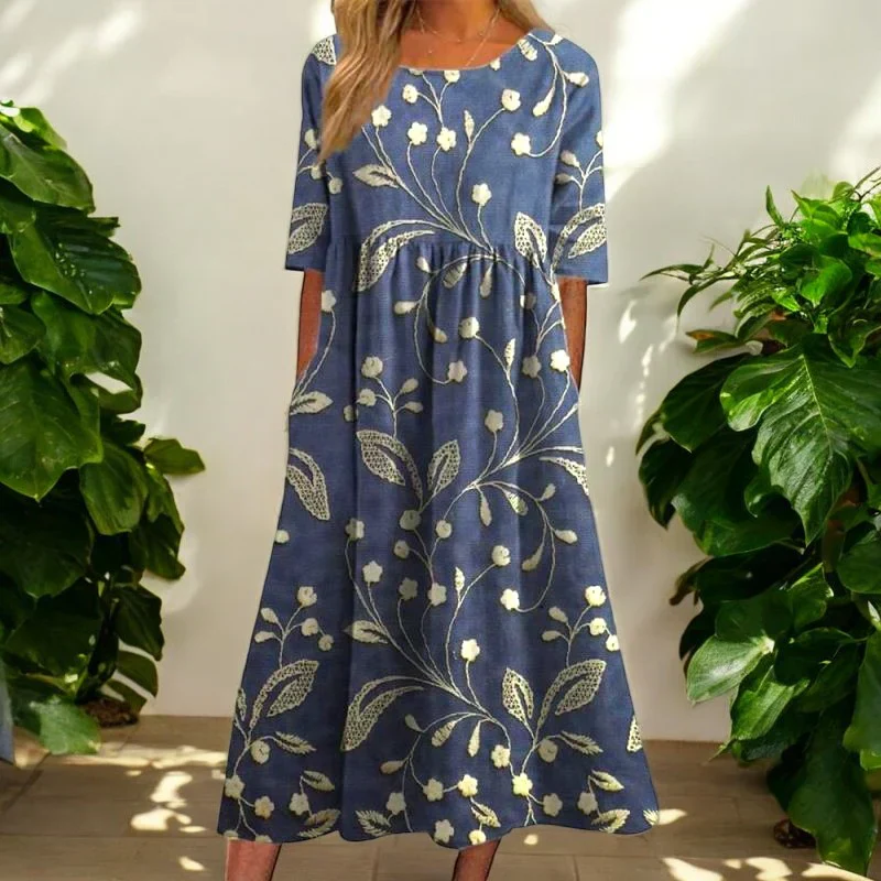 Kharen - Florales Midi-Kleid - Image 3