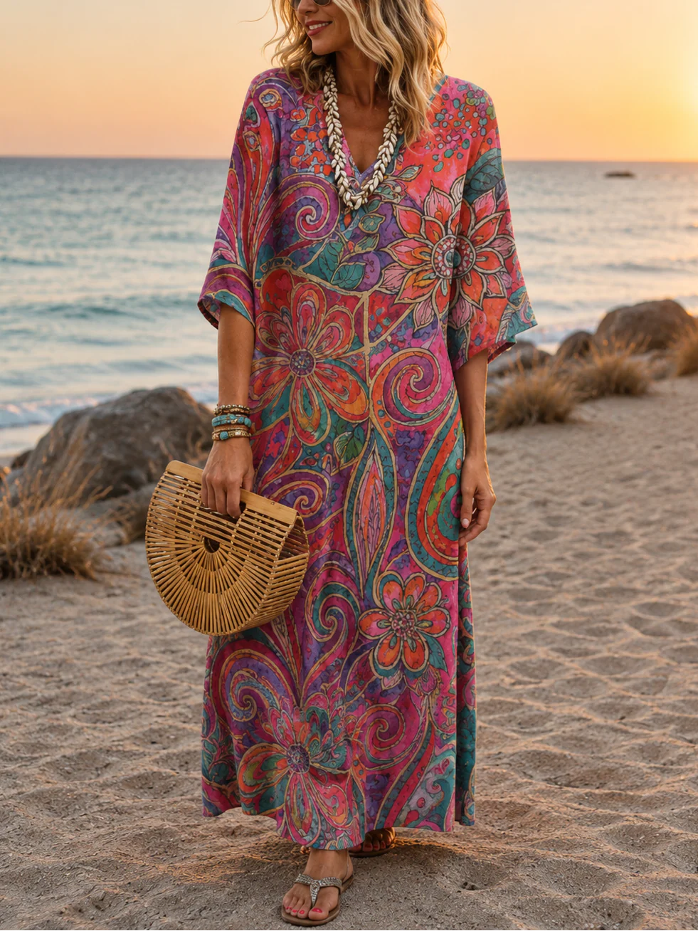 KLEMENTYNA | Lebhaftes Boho-Chic Kleid - Image 3