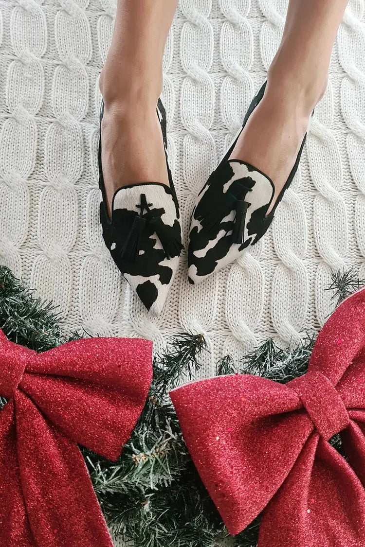 KÜHEPRINT LOAFERS MIT QUASTEN