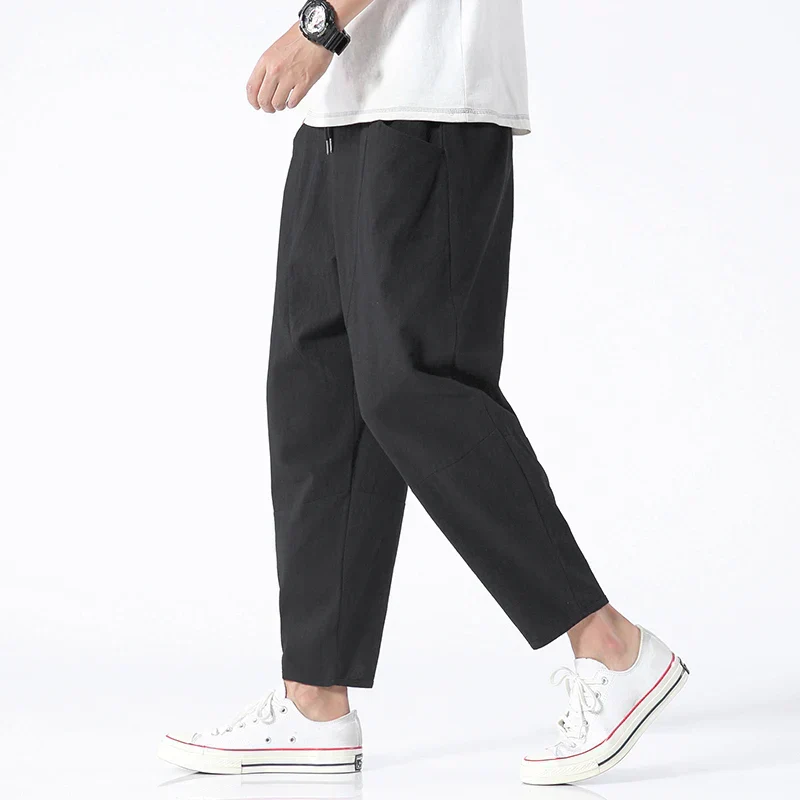 Kyoto™ - Leinen Cropped Pants - Image 2