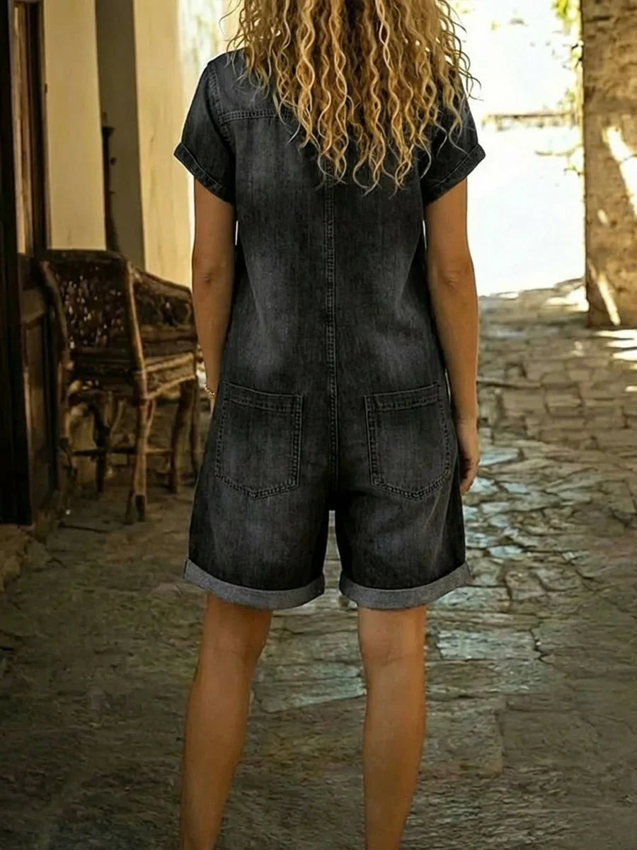 Lässiger Damen Kurz-Overall - Image 4
