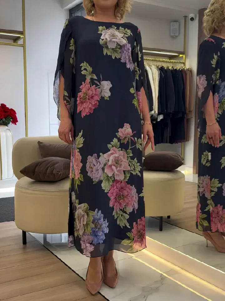Leichtes Maxikleid mit floralem Druck für ultimativen Komfort - Image 2