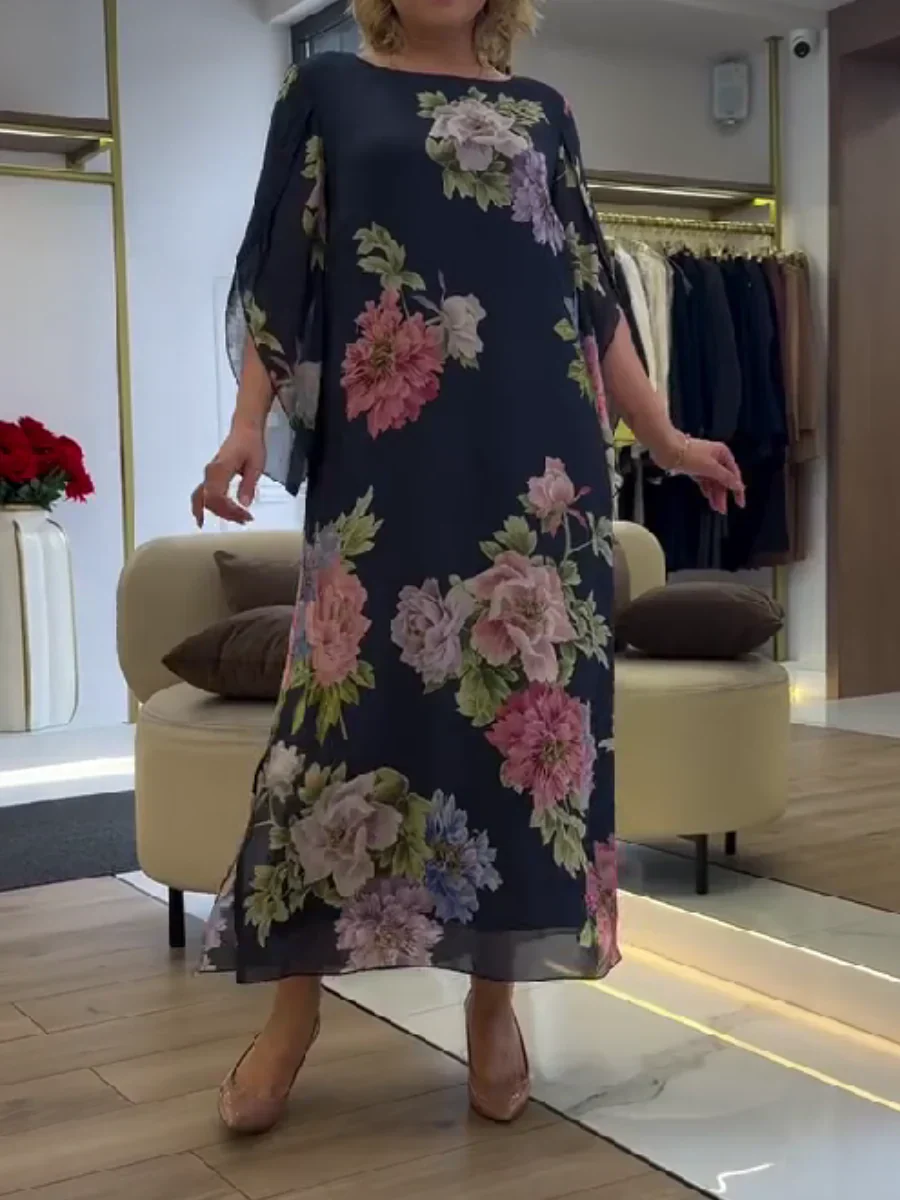 Leichtes Maxikleid mit floralem Druck für ultimativen Komfort - Image 3