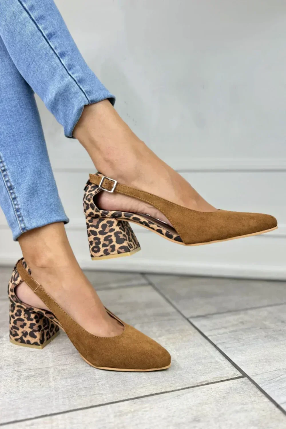LEOPARDENPRINT FERSEN-SLINGBACKS - Image 2