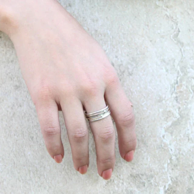 Lidia - Silberring mit Vintage-Goldbeschichtung - Image 2