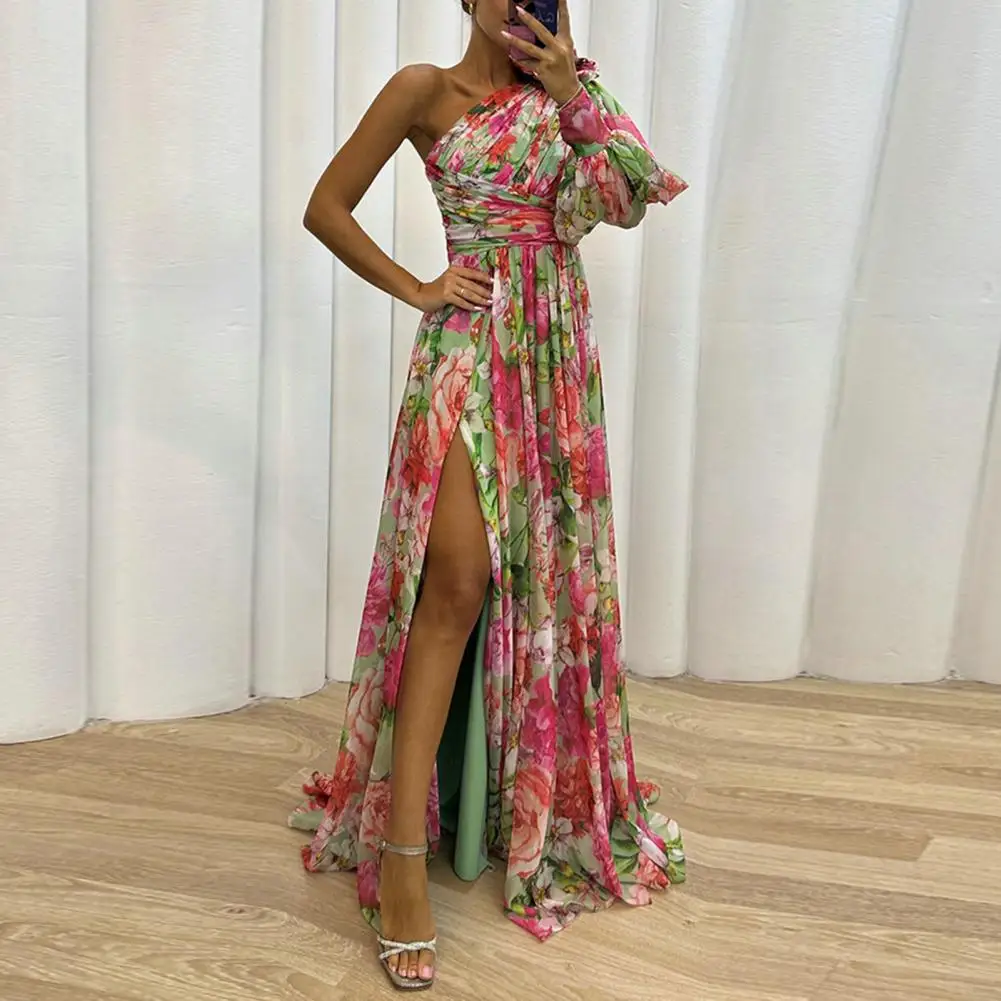 Lila - Ein-Schulter Kleid - Image 5