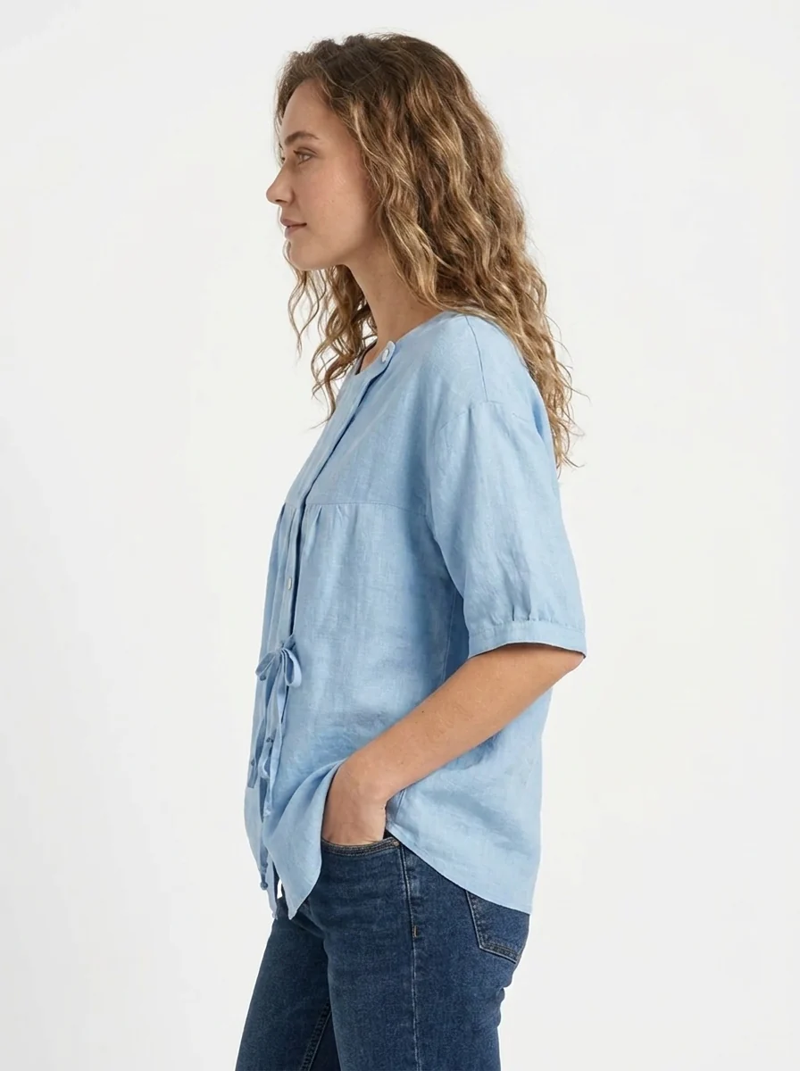 Lily | Vintage-inspirierte lockere Passform Bluse - Image 4