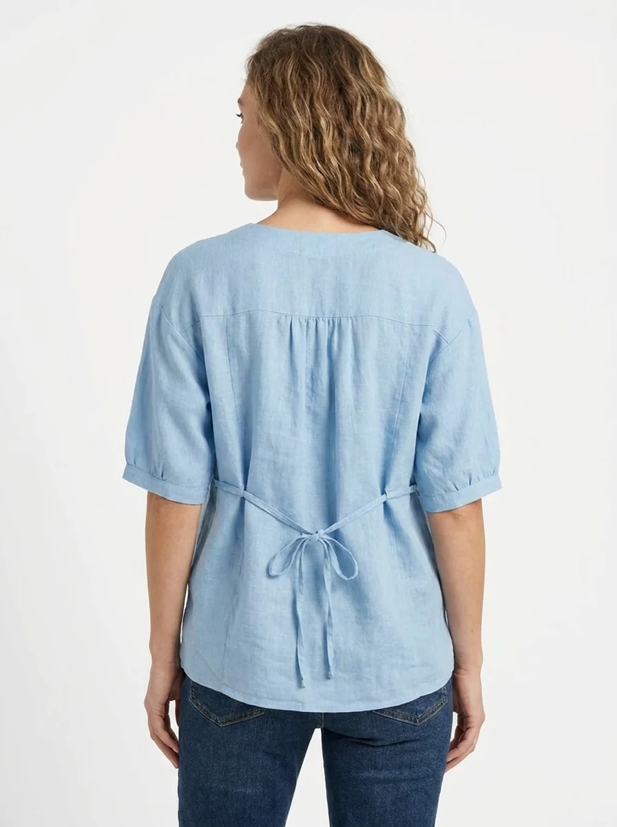 Lily | Vintage-inspirierte lockere Passform Bluse - Image 5