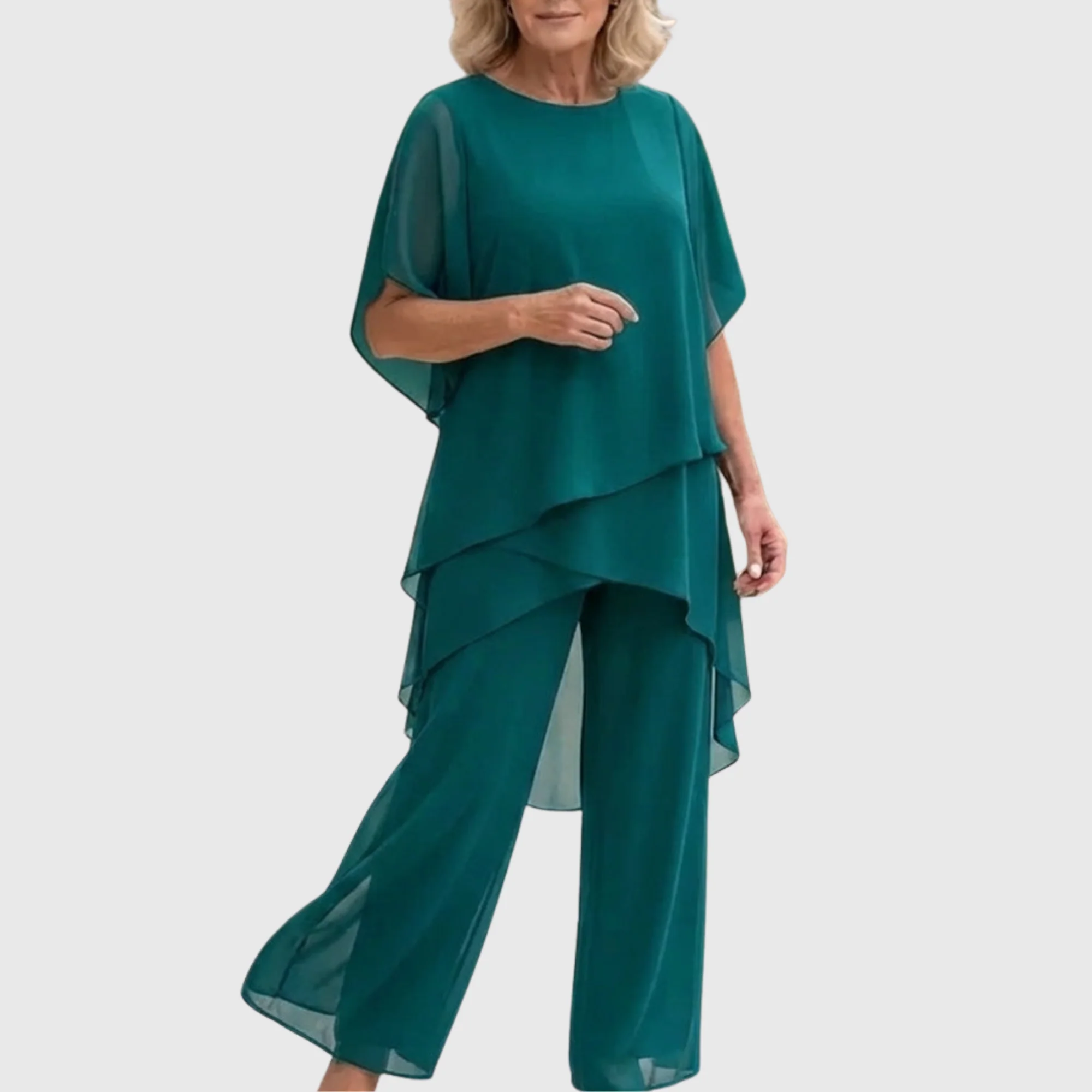 Linda | Anzug mit drapierten Palazzo-Hosen - Image 8