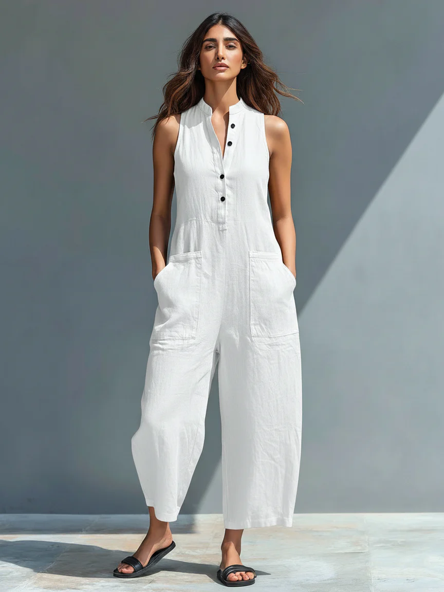 Lucinda | Stilvoller ärmelloser Jumpsuit - Image 7