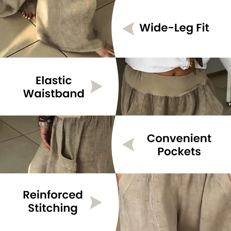 Lucy™ – Elastische Weite-Hosen mit Taschen - Image 5