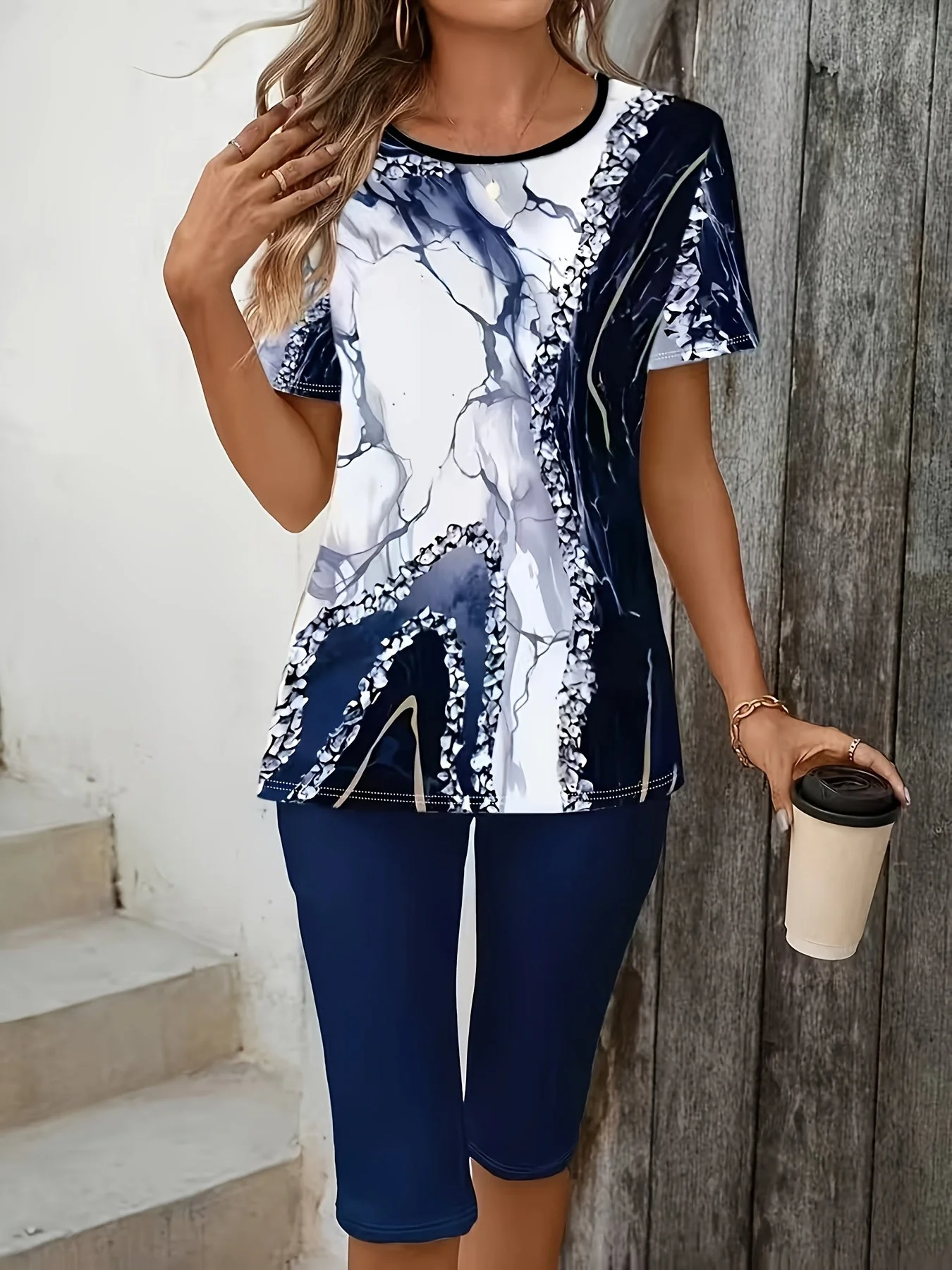 Luna™ | Dehnbares Bedrucktes Zweiteiliges Outfit - Image 3