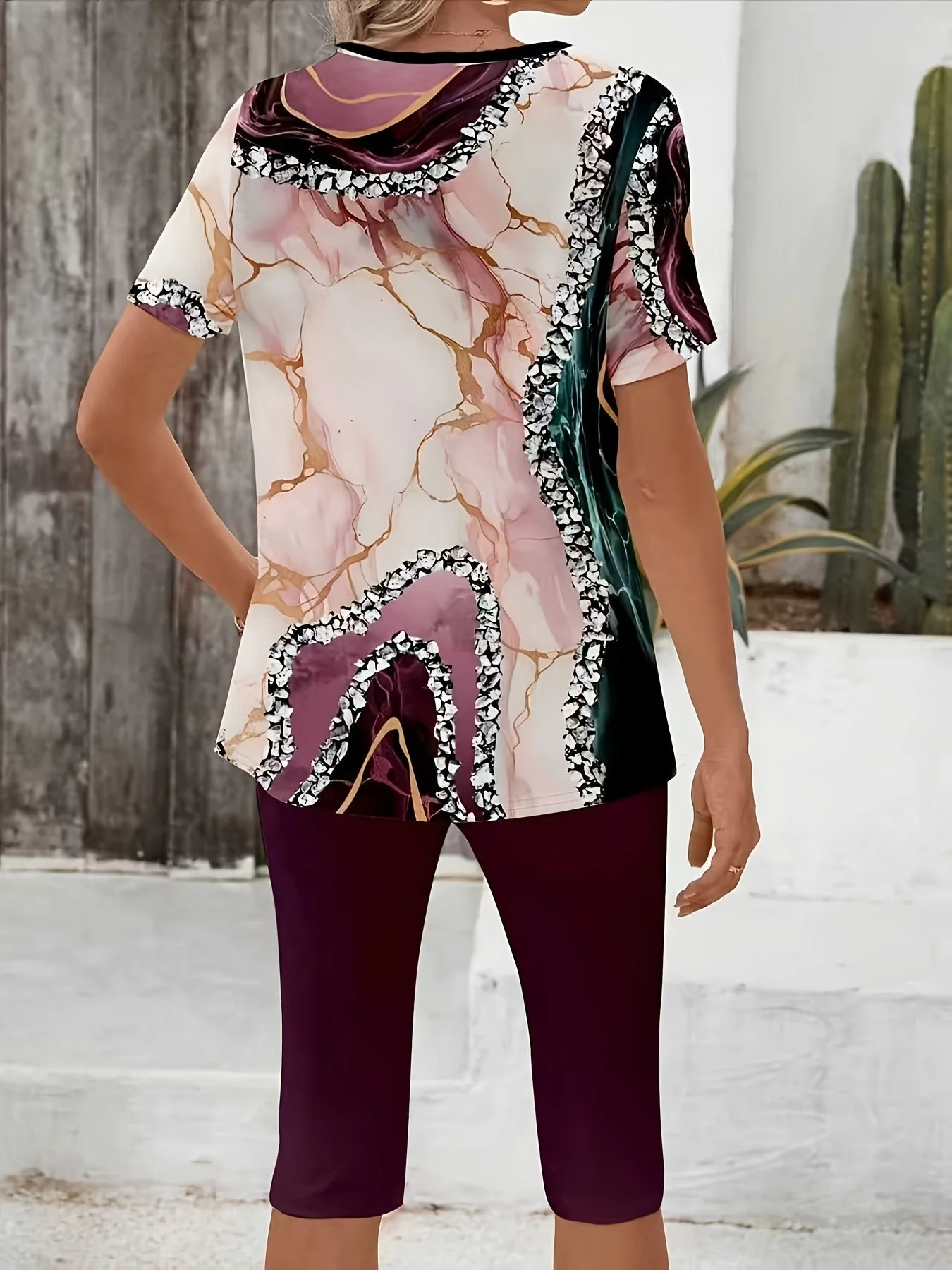 Luna™ | Dehnbares Bedrucktes Zweiteiliges Outfit - Image 9