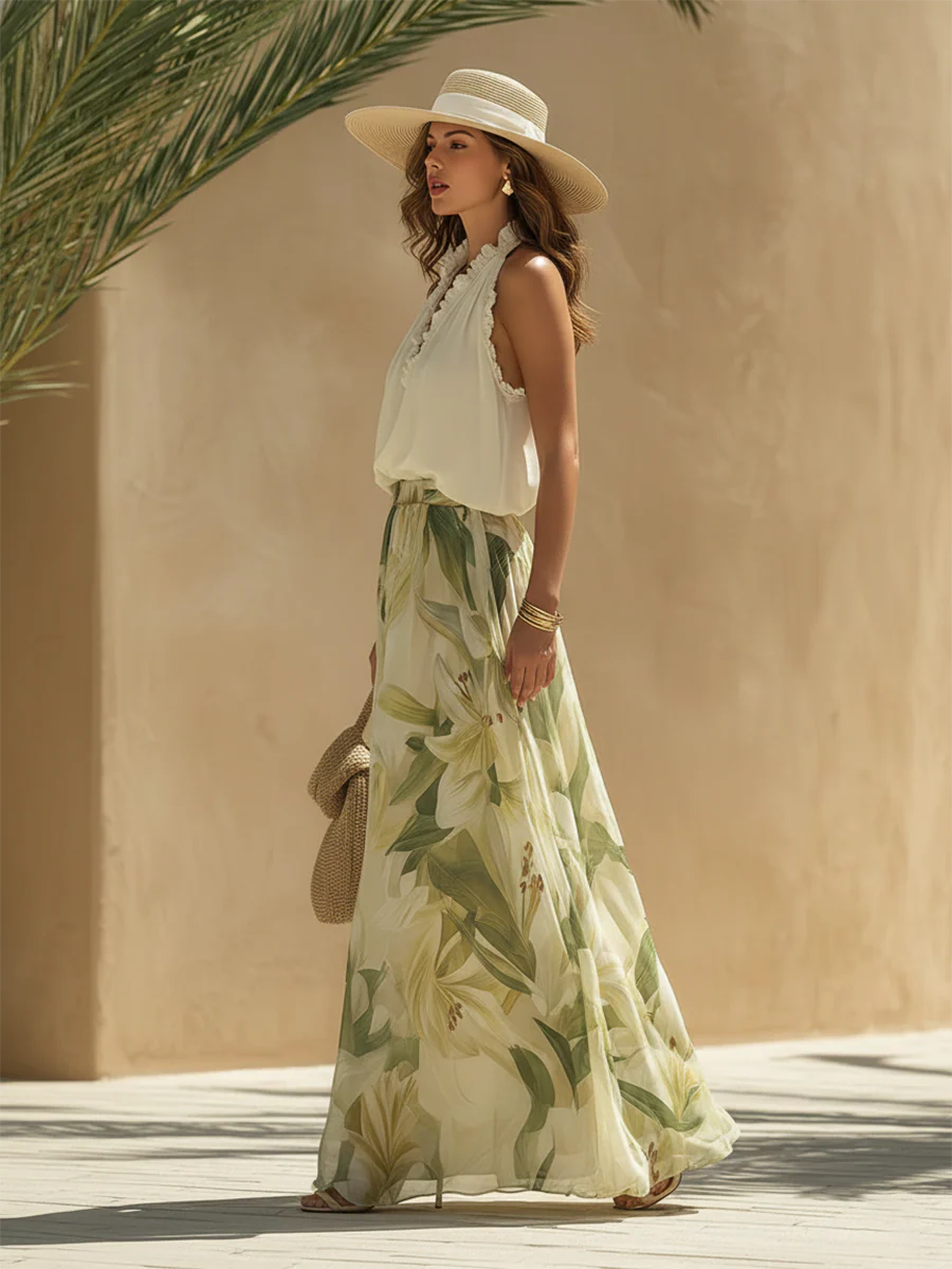 Lysandra | Fluide Druck Ensemble Elegantes Lilie - Image 2