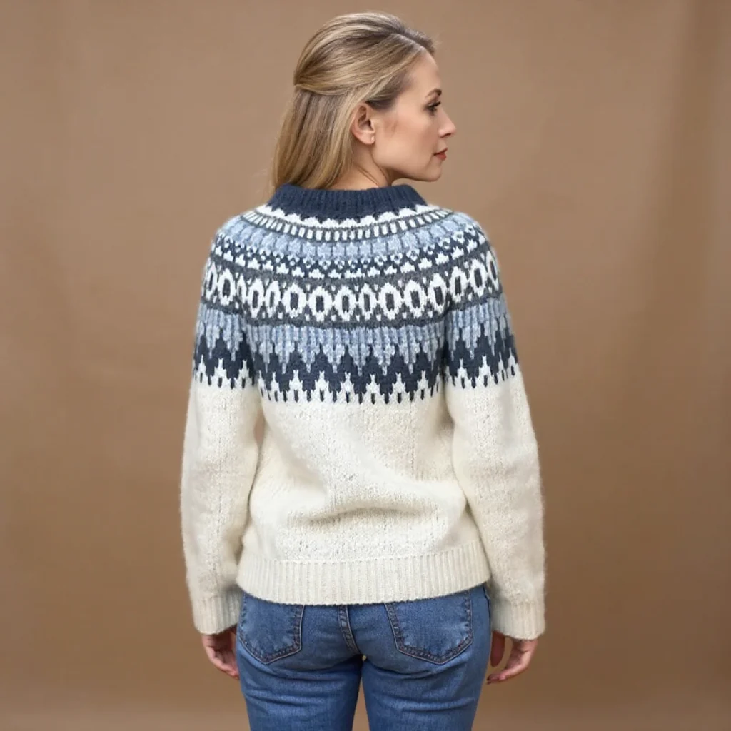 Maecey | Vintage Isländischer Pullover - Image 2