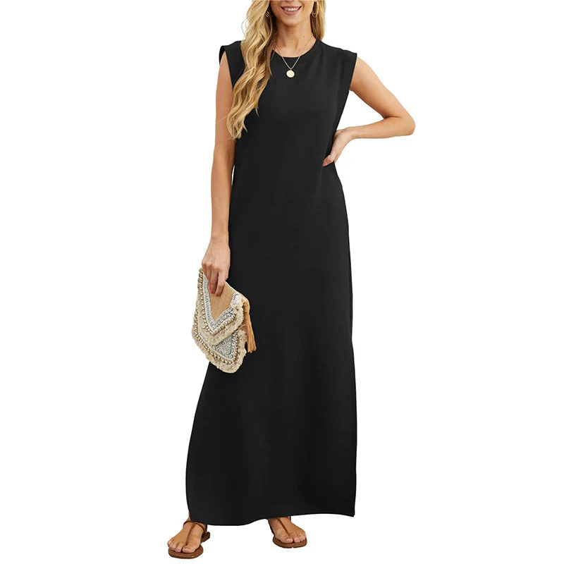 Maliya - Ärmelloses lässiges Maxikleid - Image 2