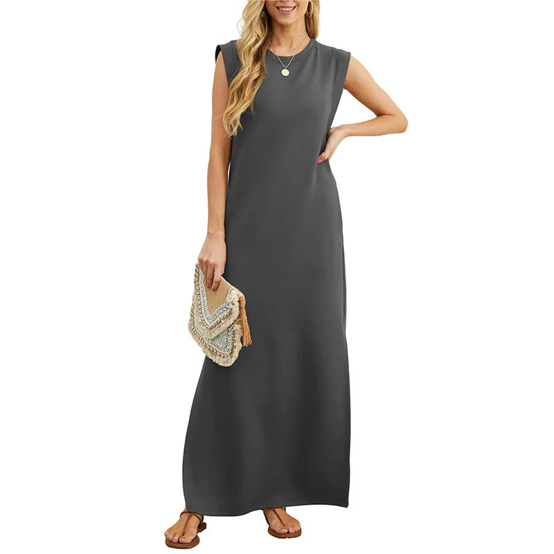 Maliya - Ärmelloses lässiges Maxikleid - Image 4