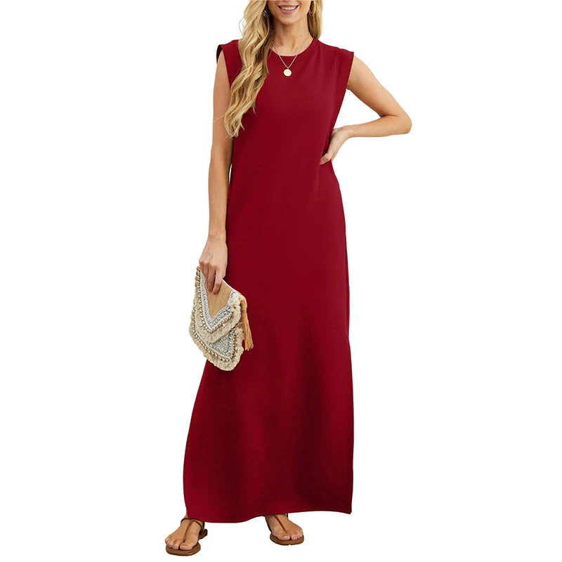 Maliya - Ärmelloses lässiges Maxikleid - Image 5