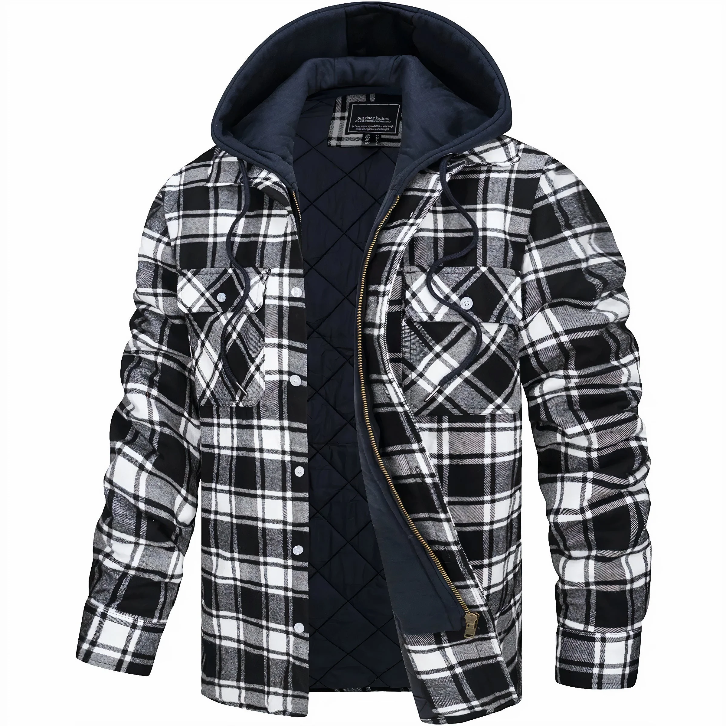 Marco™ - Karierte Winterjacke - Image 4