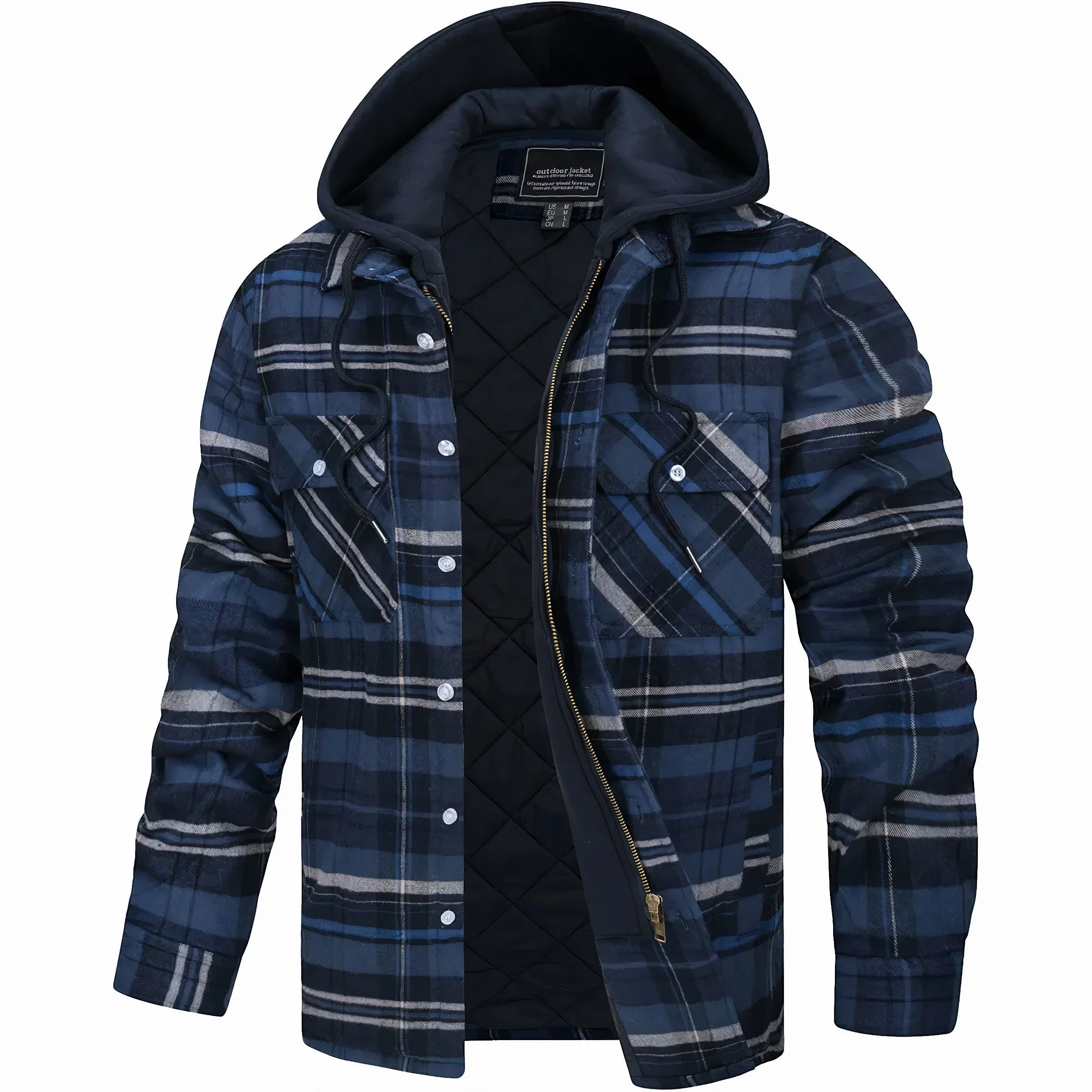 Marco™ - Karierte Winterjacke - Image 5