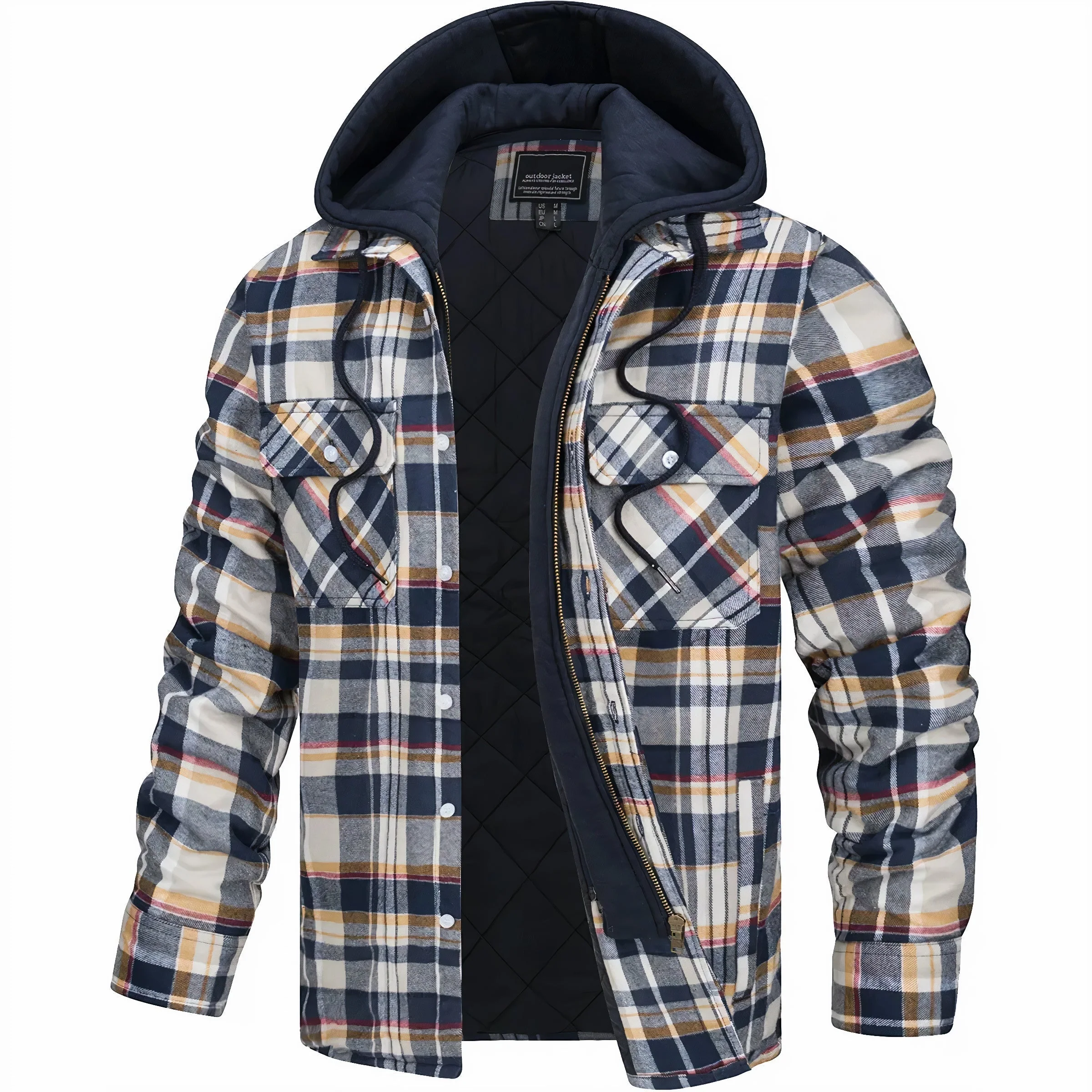 Marco™ - Karierte Winterjacke - Image 6