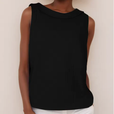 Maria™ | Stilvolles ärmelloses Top mit elegantem Rollkragen - Image 8