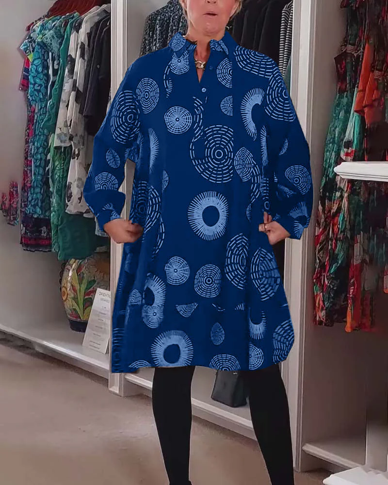 Marlene™ - Lässiges Kleid mit geometrischem Druck - Image 10