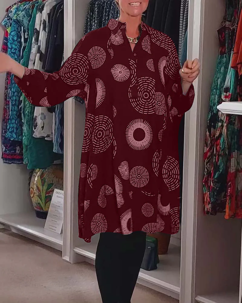 Marlene™ - Lässiges Kleid mit geometrischem Druck - Image 12