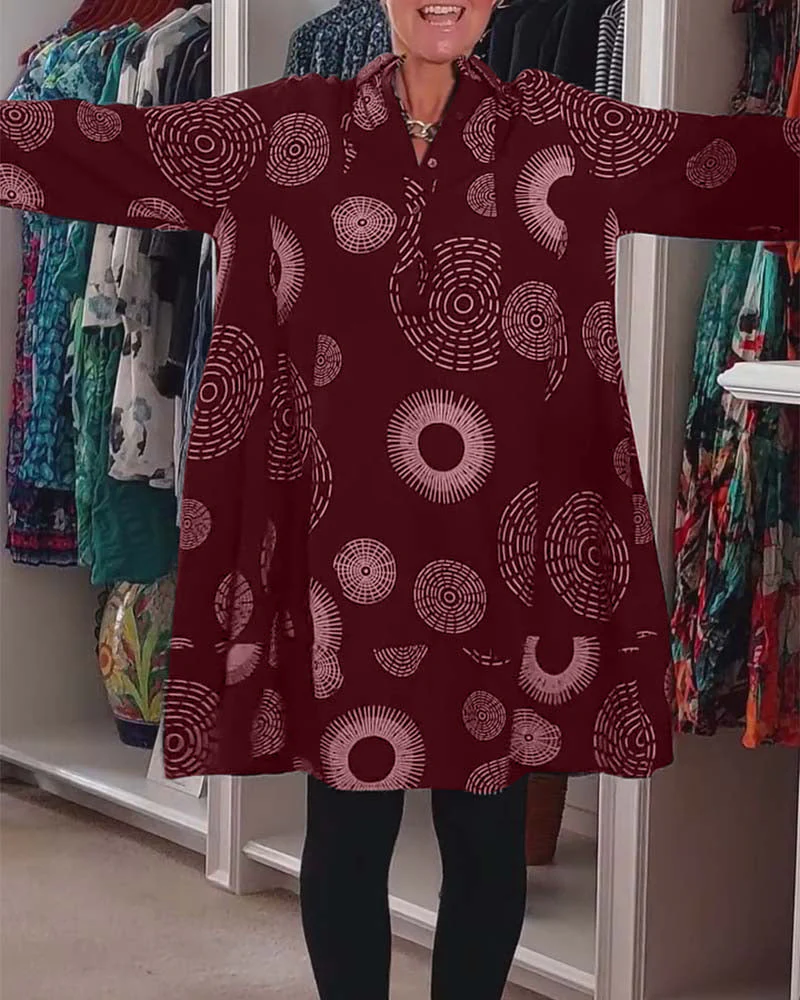 Marlene™ - Lässiges Kleid mit geometrischem Druck - Image 13
