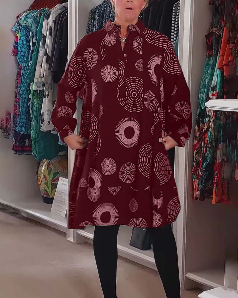 Marlene™ - Lässiges Kleid mit geometrischem Druck - Image 14