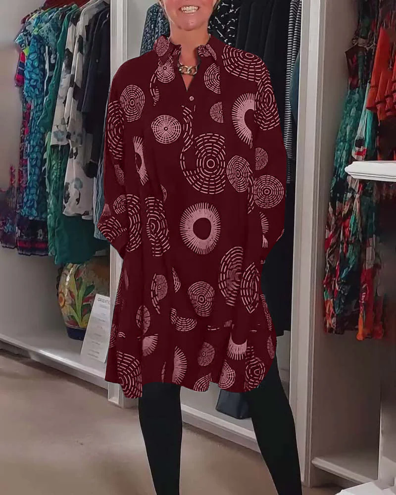 Marlene™ - Lässiges Kleid mit geometrischem Druck - Image 15