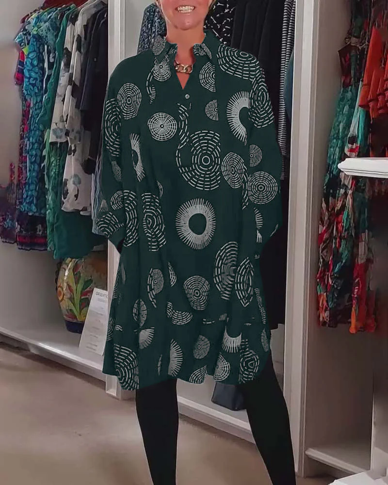 Marlene™ - Lässiges Kleid mit geometrischem Druck - Image 16