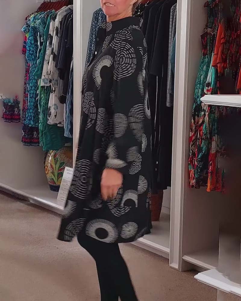 Marlene™ - Lässiges Kleid mit geometrischem Druck - Image 5