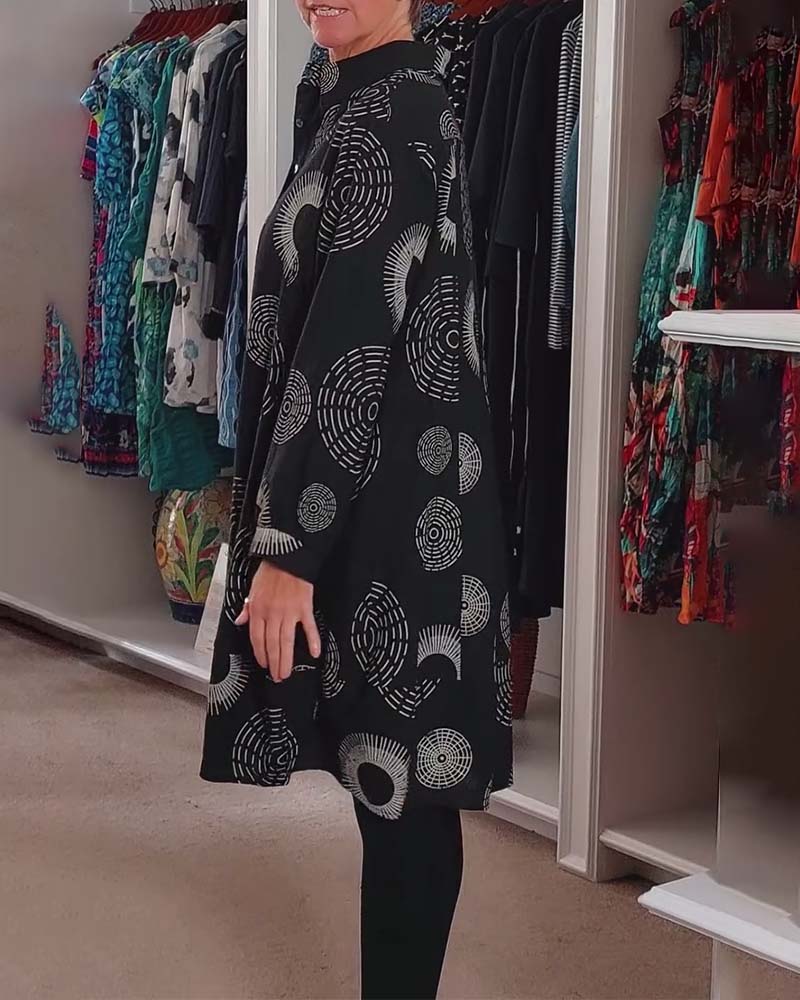 Marlene™ - Lässiges Kleid mit geometrischem Druck - Image 6