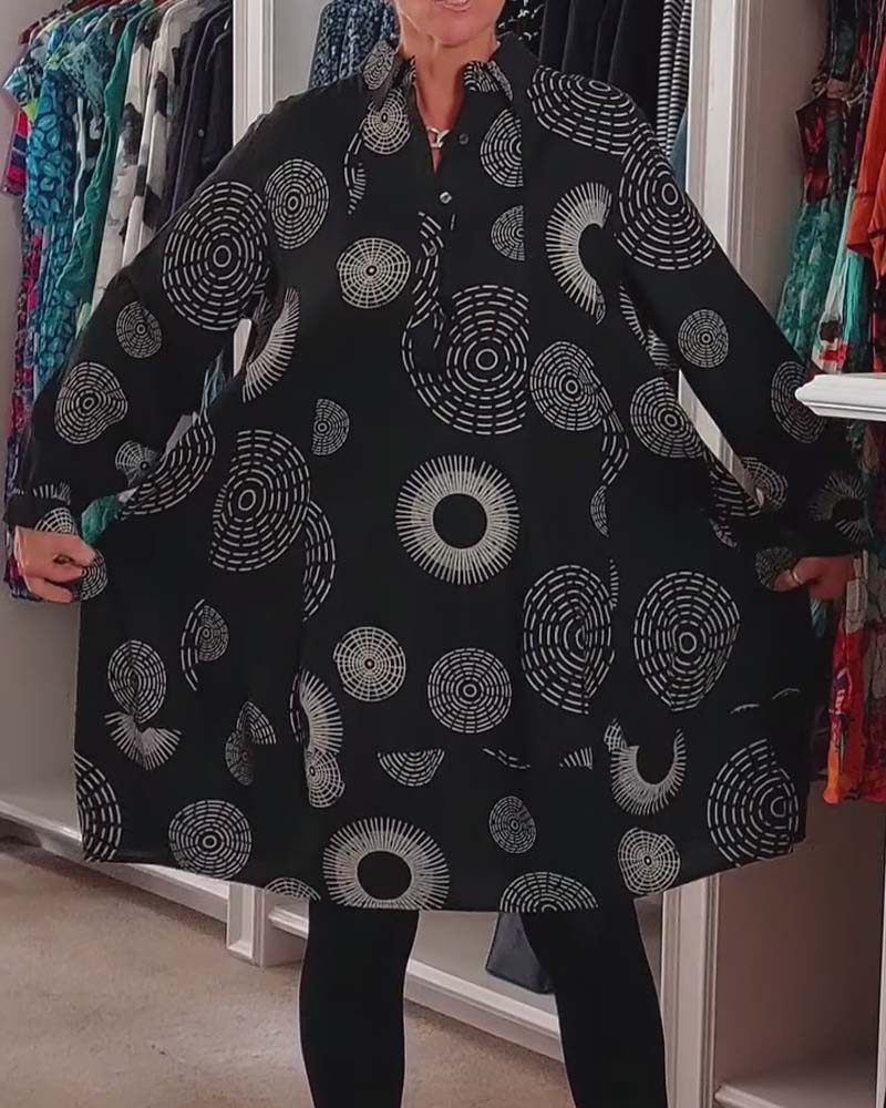 Marlene™ - Lässiges Kleid mit geometrischem Druck - Image 7