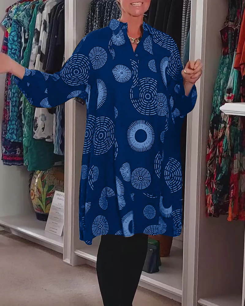 Marlene™ - Lässiges Kleid mit geometrischem Druck - Image 8