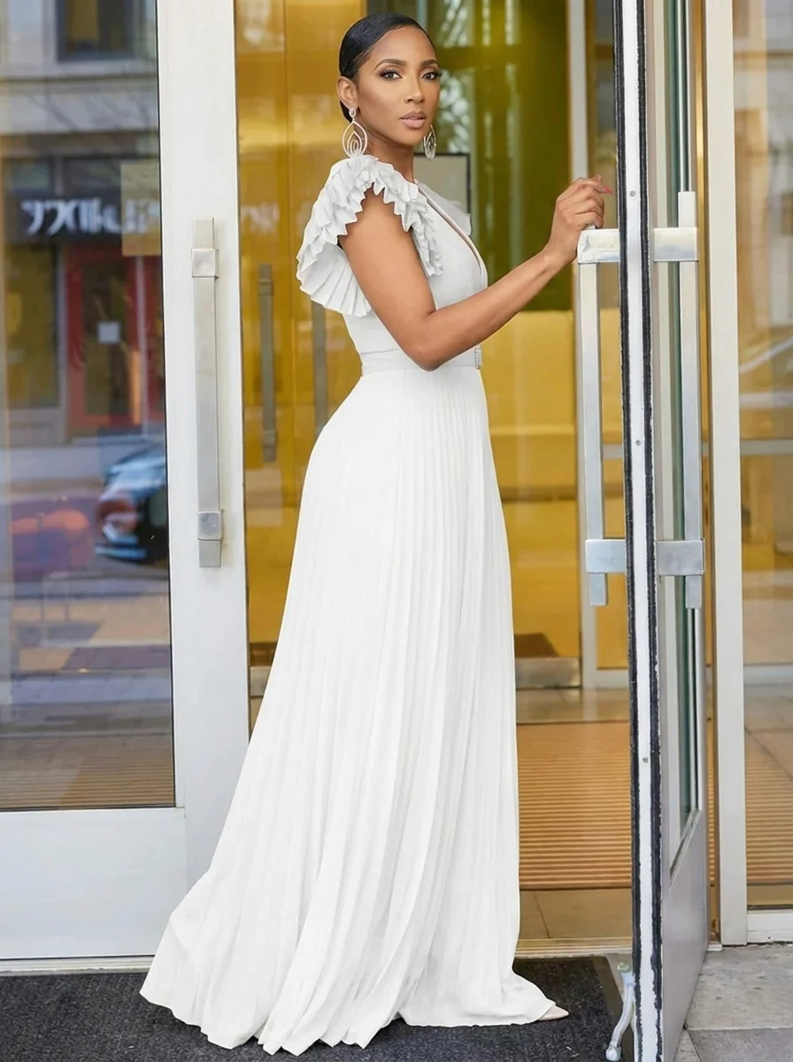 Maud™ - Kleid mit V-Ausschnitt - Image 3