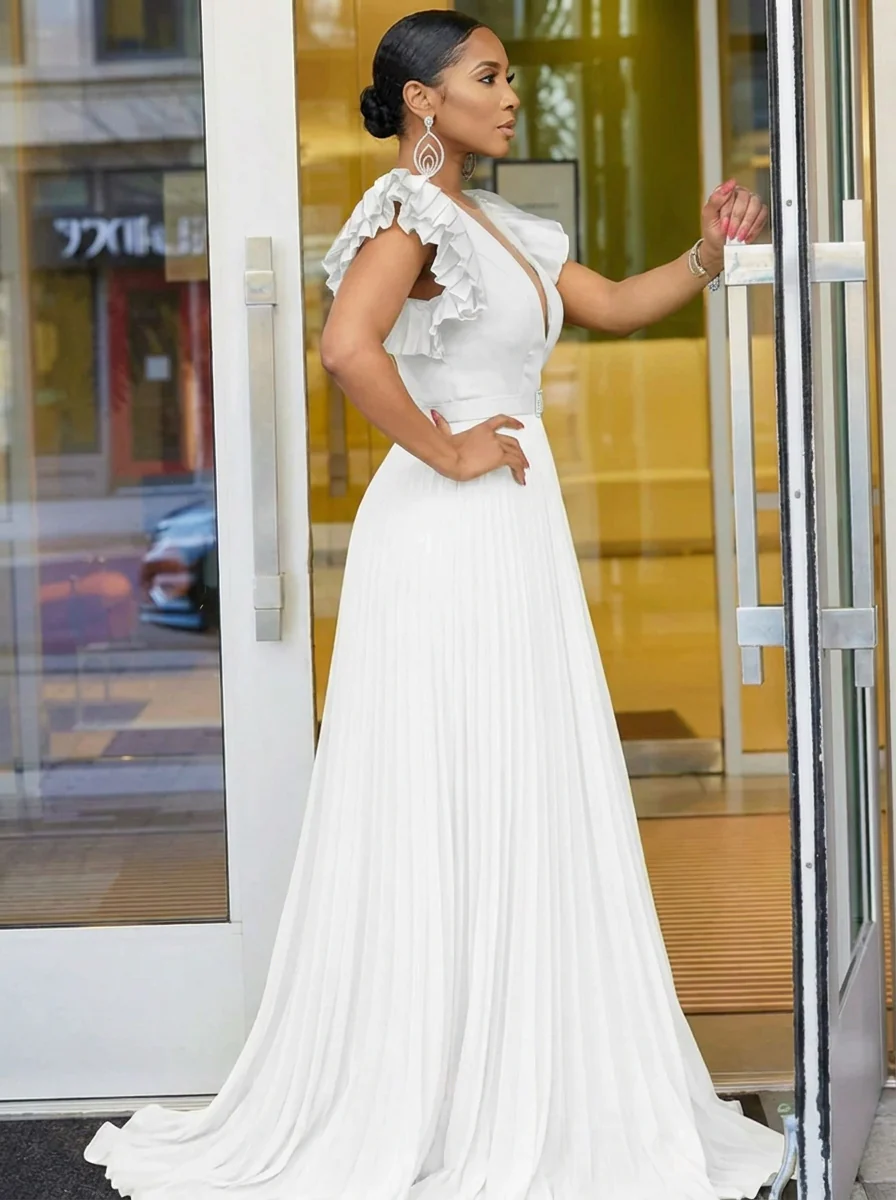 Maud™ - Kleid mit V-Ausschnitt - Image 4