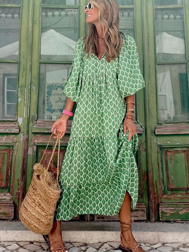 Merel™ - Bohemian Maxikleid