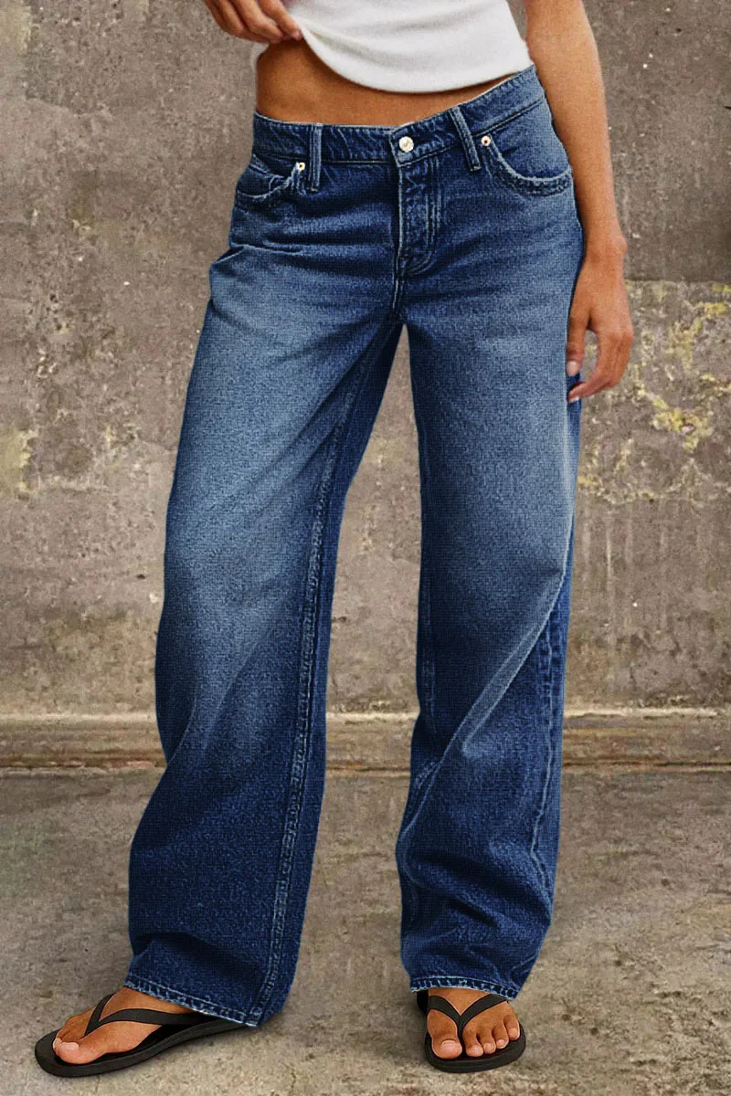 Jeans mit mittelhohem Bund und gerader Passform - Image 12